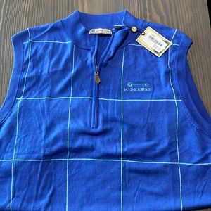 Donald Ross 1/4 Zip Golf Sweater Vest: Size L - NWT